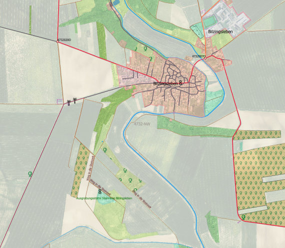 Digitales Basis-Landschaftsmodell mit hinterlegtem Digitalen Orthophoto Digitales Basis-Landschaftsmodell mit hinterlegtem Digitalen Orthophoto